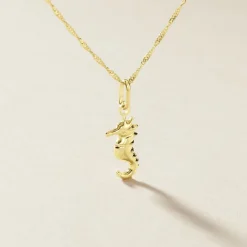 Histoire d'Or Pendentif Illide Hippocampe Or Jaune