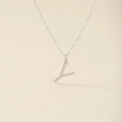 Histoire d'Or Pendentif Ionia Lettre Or Blanc