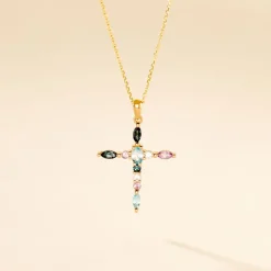 Pendentif Iris Or Jaune Topaze Améthyste-Histoire d'Or New