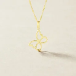 Pendentif Jaima Papillon Diamante Or Jaune-Histoire d'Or Outlet