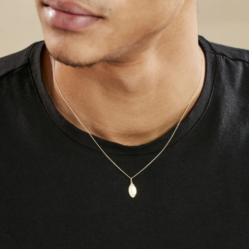 Pendentif Julius Sport Rugby Or Jaune-Histoire d'Or Hot