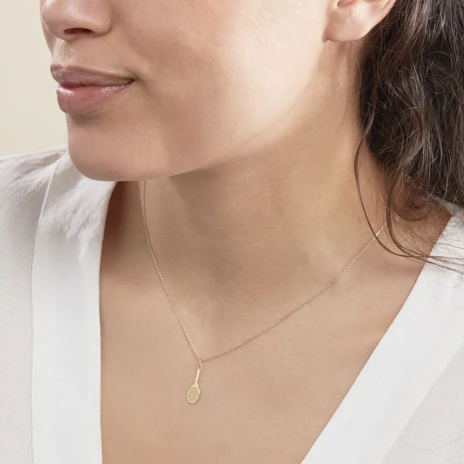 Histoire d'Or Pendentif Julius Sport Tennis Or Jaune