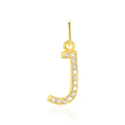 Pendentif Klementine Lettre J Or Jaune Oxyde-Histoire d'Or Clearance