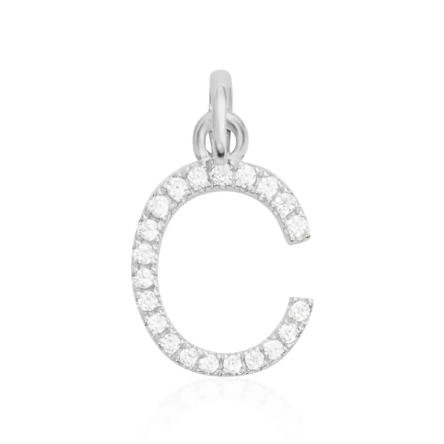 Histoire d'Or Pendentif Klementine Or Blanc Oxyde De Zirconium