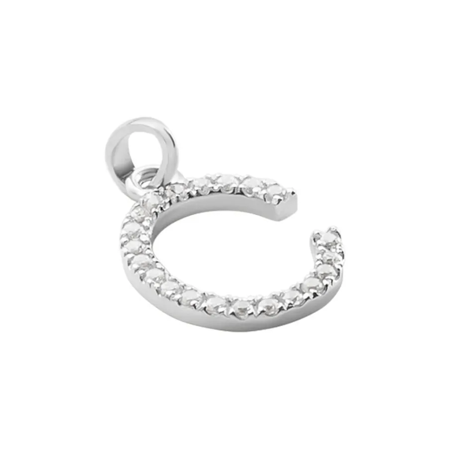 Histoire d'Or Pendentif Klementine Or Blanc Oxyde De Zirconium