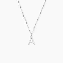 Histoire d'Or Pendentif Klementine Or Blanc Oxyde De Zirconium