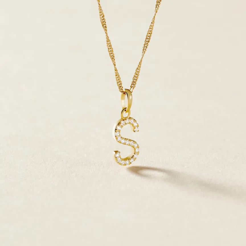 Pendentif Klementine Or Jaune Oxyde De Zirconium-Histoire d'Or