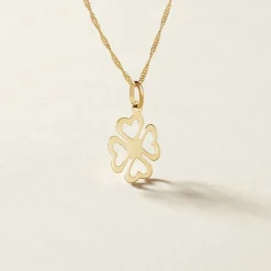 Histoire d'Or Pendentif Koulmia Trefle Or Jaune