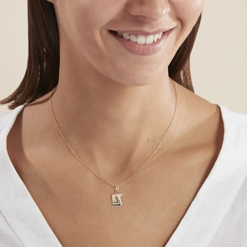 Pendentif Lamie Zodiaque Parchemin Or Jaune-Histoire d'Or Sale