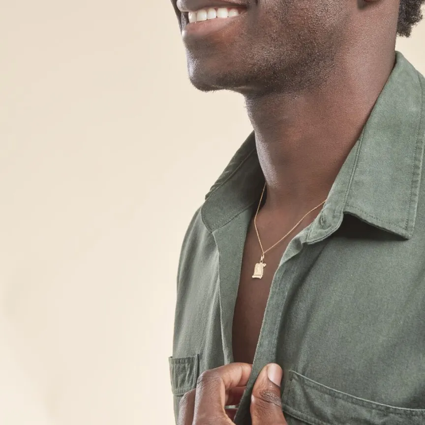 Pendentif Lamie Zodiaque Parchemin Or Jaune-Histoire d'Or Sale