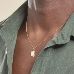 Histoire d'Or Pendentif Lamie Zodiaque Parchemin Or Jaune