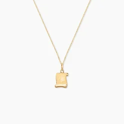 Histoire d'Or Pendentif Lamie Zodiaque Parchemin Or Jaune