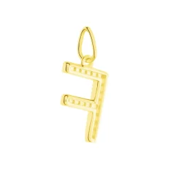 Pendentif Lettre F Or Jaune Oxyde-Histoire d'Or Best