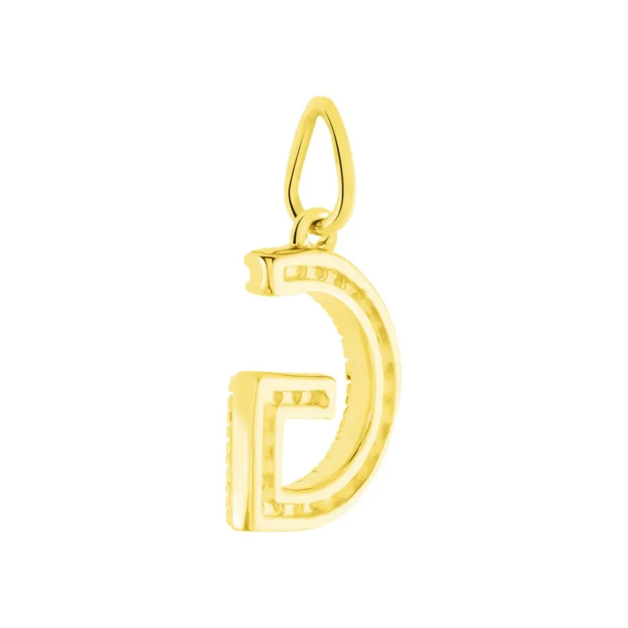 Histoire d'Or Pendentif Lettre G Or Jaune Oxyde