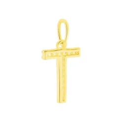 Pendentif Lettre T Or Jaune Oxyde-Histoire d'Or Discount