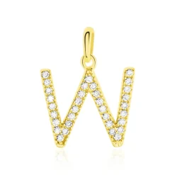 Pendentif Lettre W Or Jaune Oxyde-Histoire d'Or Outlet