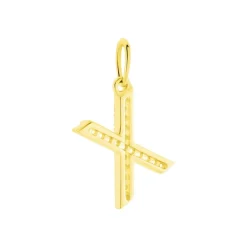 Histoire d'Or Pendentif Lettre X Or Jaune Oxyde