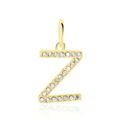 Pendentif Lettre Z Or Jaune Oxyde-Histoire d'Or Online