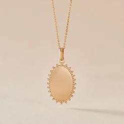 Histoire d'Or Pendentif Linette Plaque Or Doré