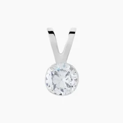 Histoire d'Or Pendentif Mabila Or Blanc Oxyde De Zirconium