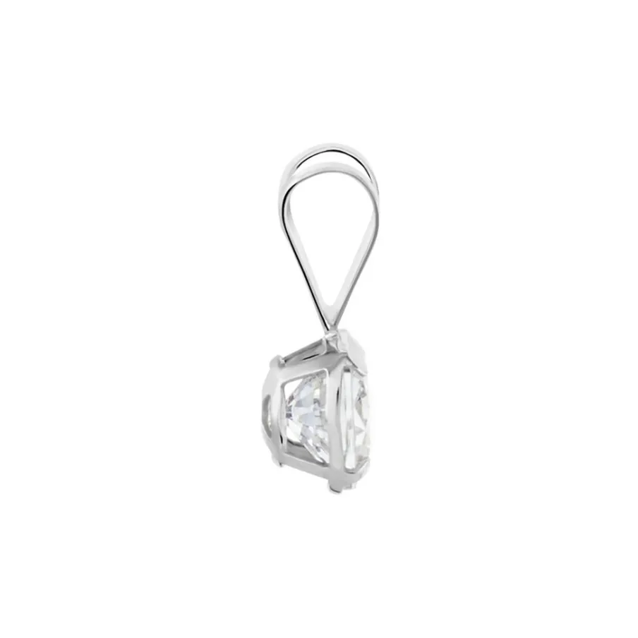 Histoire d'Or Pendentif Mabila Or Blanc Oxyde De Zirconium
