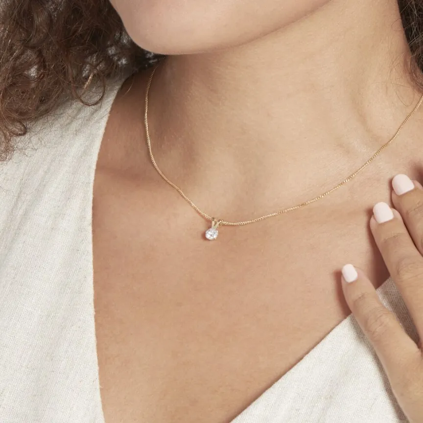 Pendentif Mabila Or Jaune Oxyde De Zirconium-Histoire d'Or New