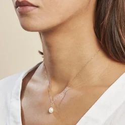 Histoire d'Or Pendentif Melody Or Jaune Perle De Culture