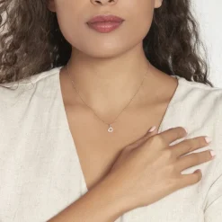 Pendentif Or Blanc Oxyde-Histoire d'Or Outlet