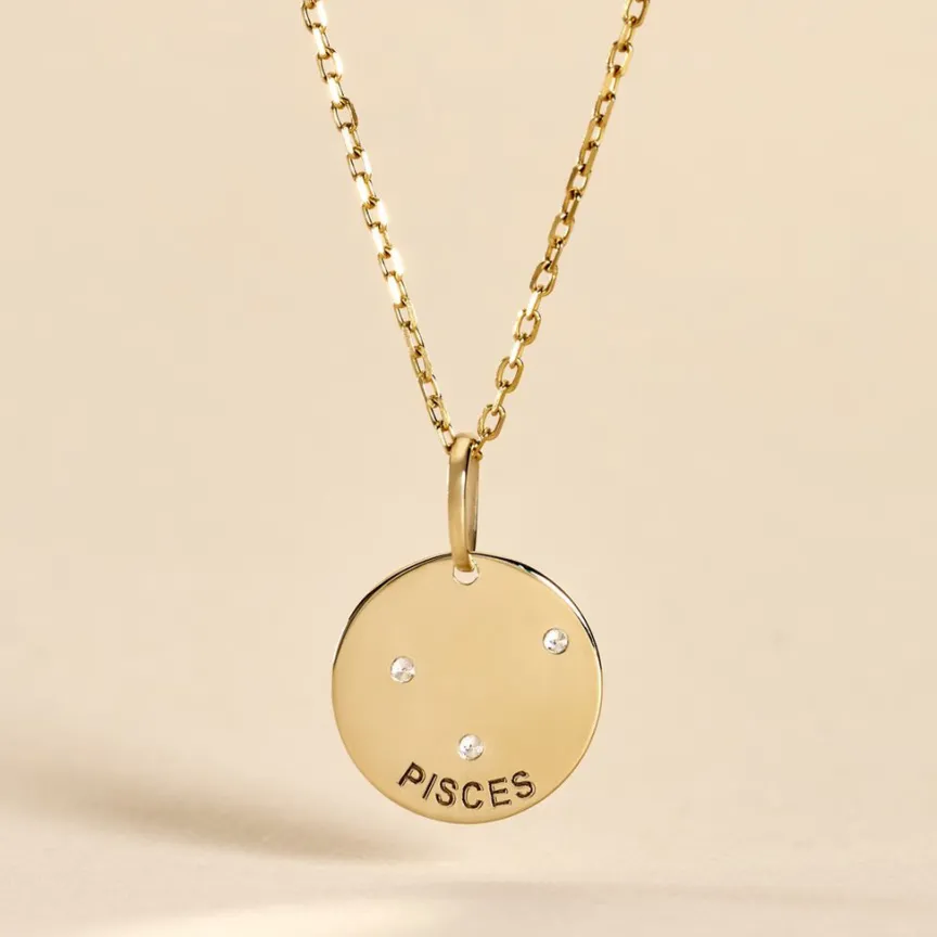 Pendentif Or Jaune Astraea Oxyde De Zirconium-Histoire d'Or Online