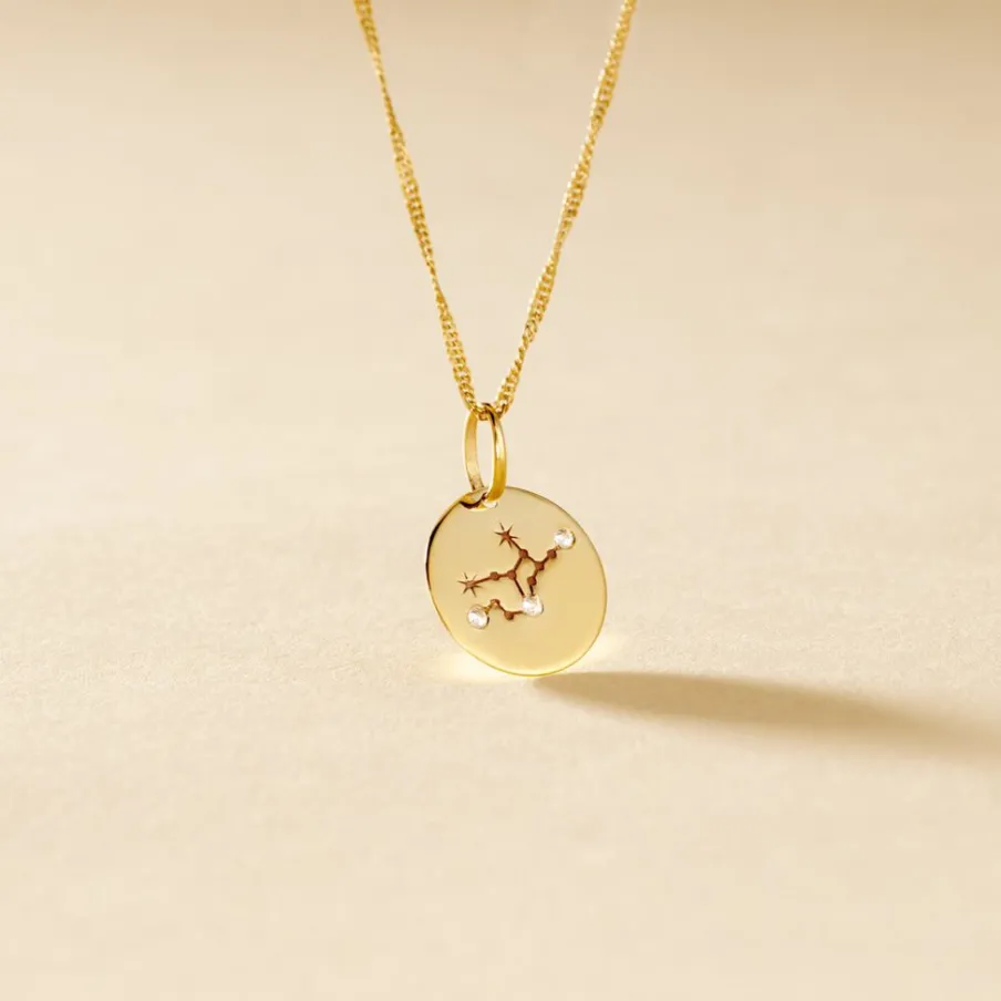 Histoire d'Or Pendentif Or Jaune Astraea Oxyde De Zirconium