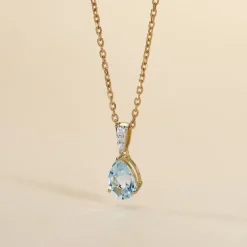 Pendentif Or Jaune Gorgel Topaze Oxydes De Zirconium-Histoire d'Or Sale