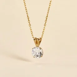 Histoire d'Or Pendentif Or Jaune Oxyde De Zirconium