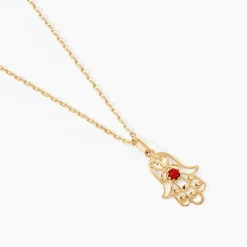 Histoire d'Or Pendentif Or Jaune Pierre D'imitation