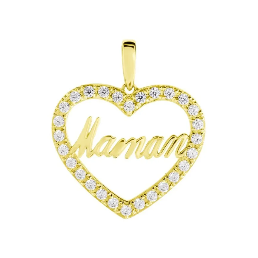 Pendentif Or Jaune Ramouna Oxyde De Zirconium-Histoire d'Or Clearance