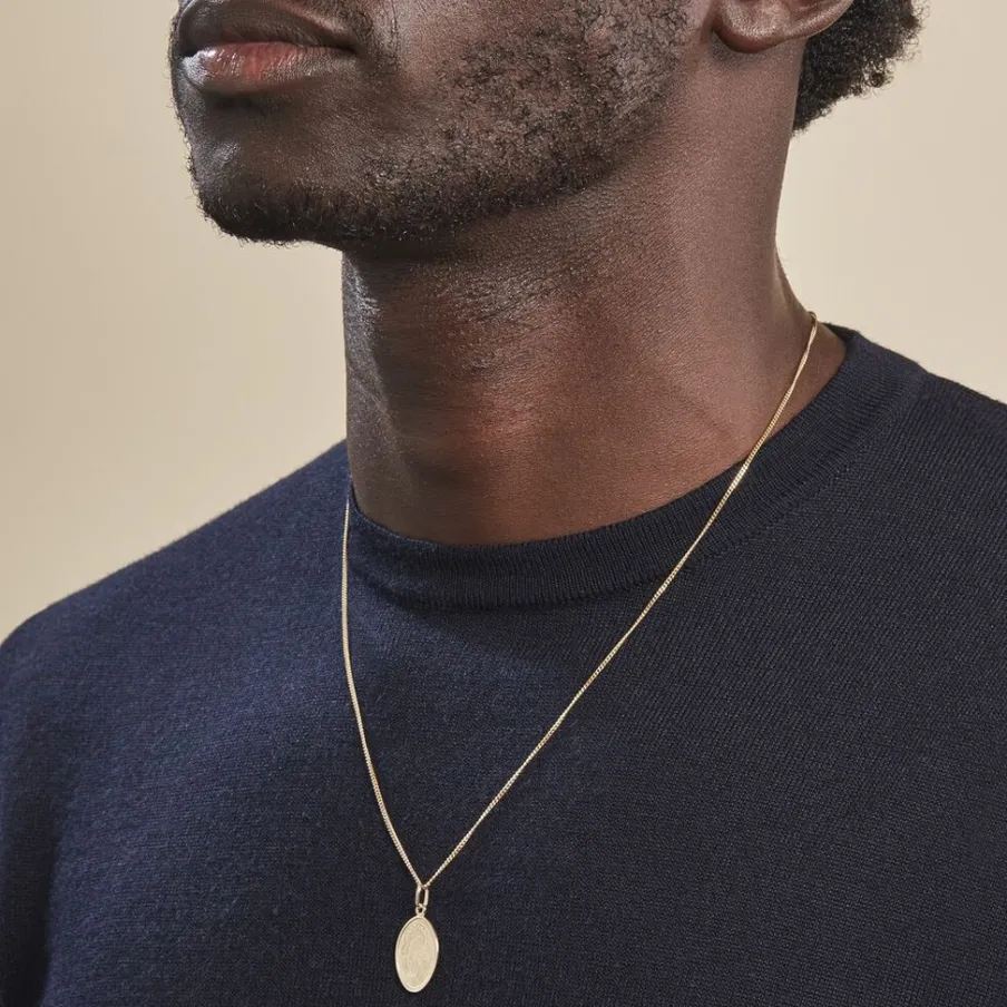 Histoire d'Or Pendentif Or Jaune Vierge A L'enfant