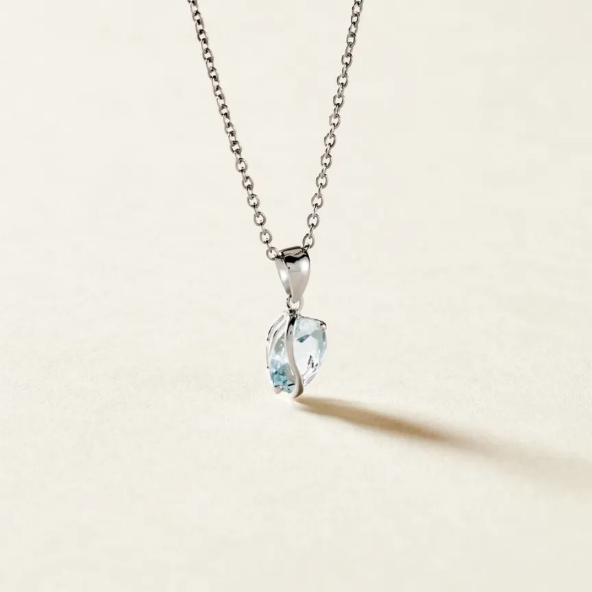 Pendentif Prudencia Or Blanc Topaze-Histoire d'Or Outlet