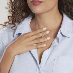 Pendentif Prudencia Or Blanc Topaze-Histoire d'Or Outlet