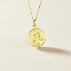 Pendentif Saint Christophe Diamante Or Jaune-Histoire d'Or Outlet
