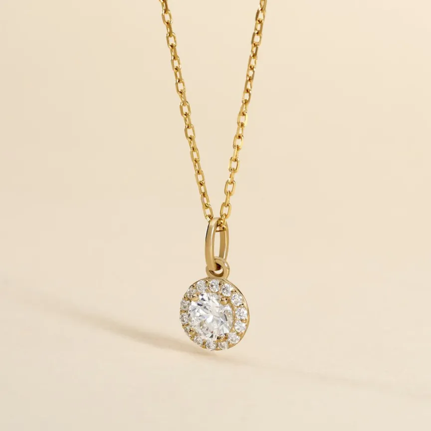 Pendentif Seghira Or Jaune Oxyde De Zirconium-Histoire d'Or Online