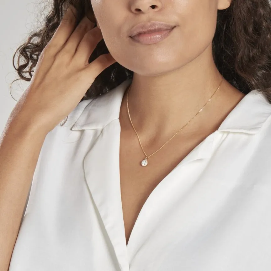 Pendentif Seghira Or Jaune Oxyde De Zirconium-Histoire d'Or Online