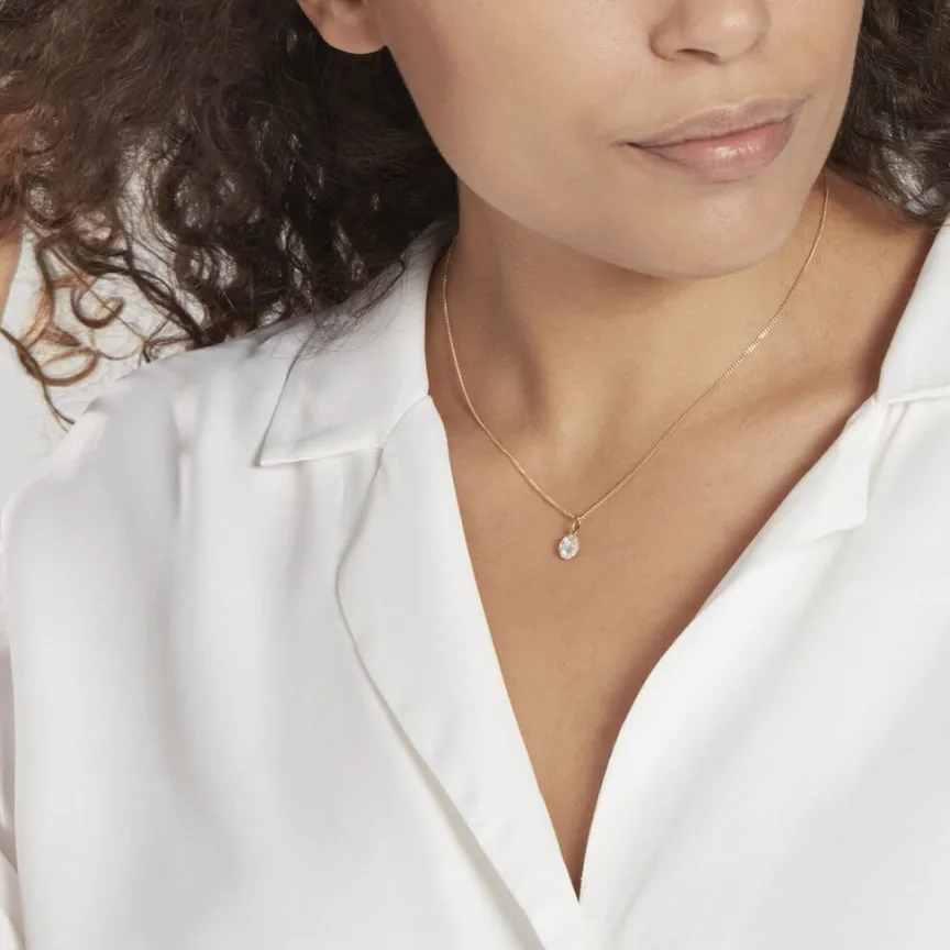 Pendentif Seghira Or Jaune Oxyde De Zirconium-Histoire d'Or Online