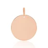 Pendentif Sirona Pastille Gravable Or Rose-Histoire d'Or New