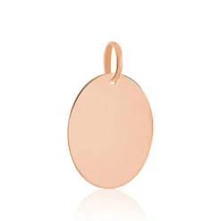Pendentif Sirona Pastille Gravable Or Rose-Histoire d'Or New