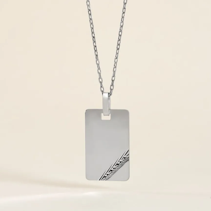 Pendentif Tao Argent Blanc-Histoire d'Or Discount