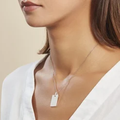 Pendentif Tao Argent Blanc-Histoire d'Or Discount