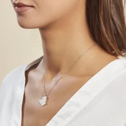 Histoire d'Or Pendentif Thea Argent Blanc