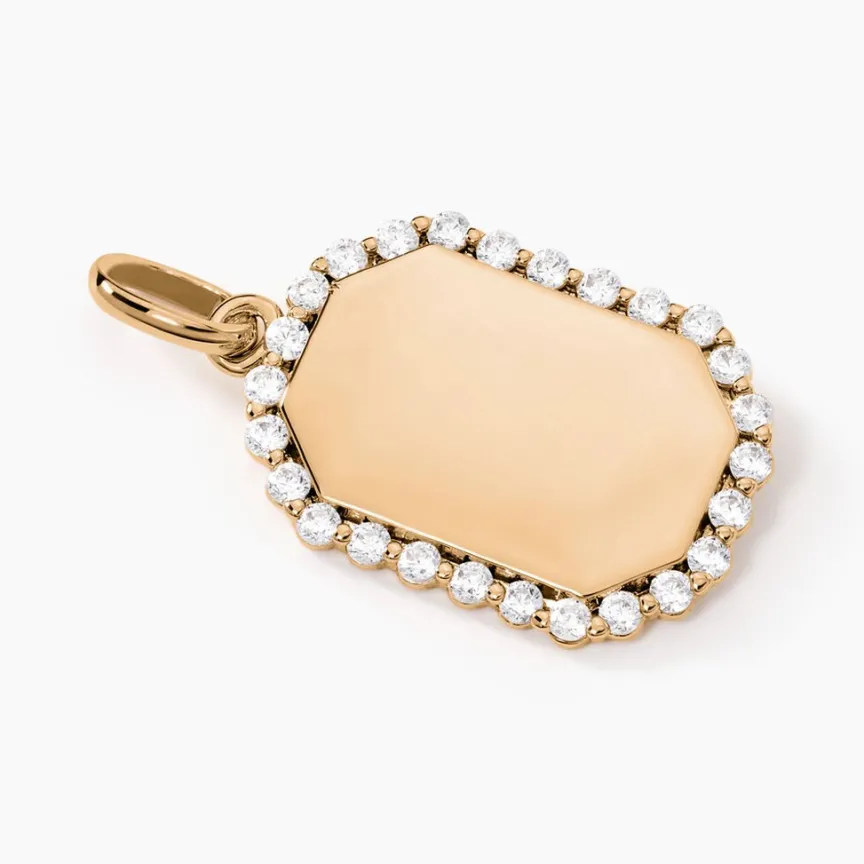 Pendentif Tissem Plaqué Or Doré Oxyde De Zirconium-Histoire d'Or Outlet