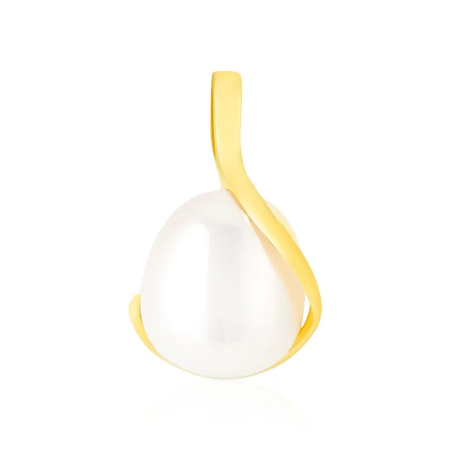 Histoire d'Or Pendentif Tourbillon Or Jaune Perle De Culture