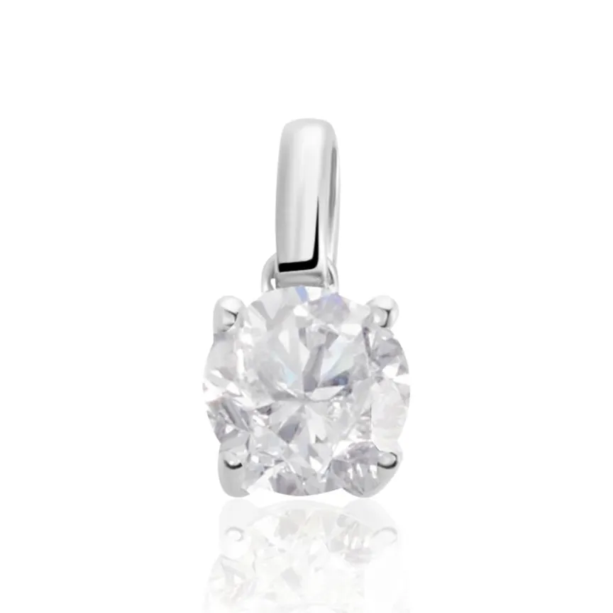 Pendentif Victoria Or Blanc Diamant-Histoire d'Or Outlet