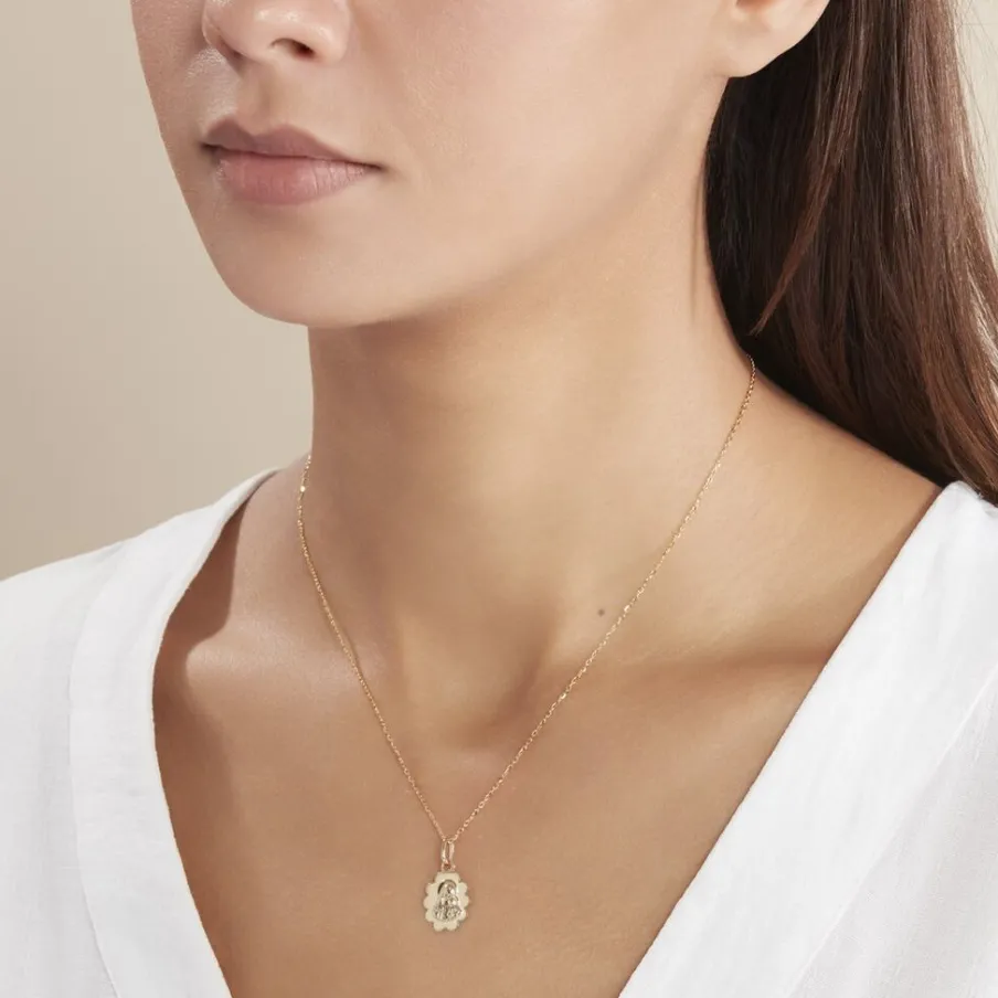 Histoire d'Or Pendentif Vierge Nuage Or Jaune
